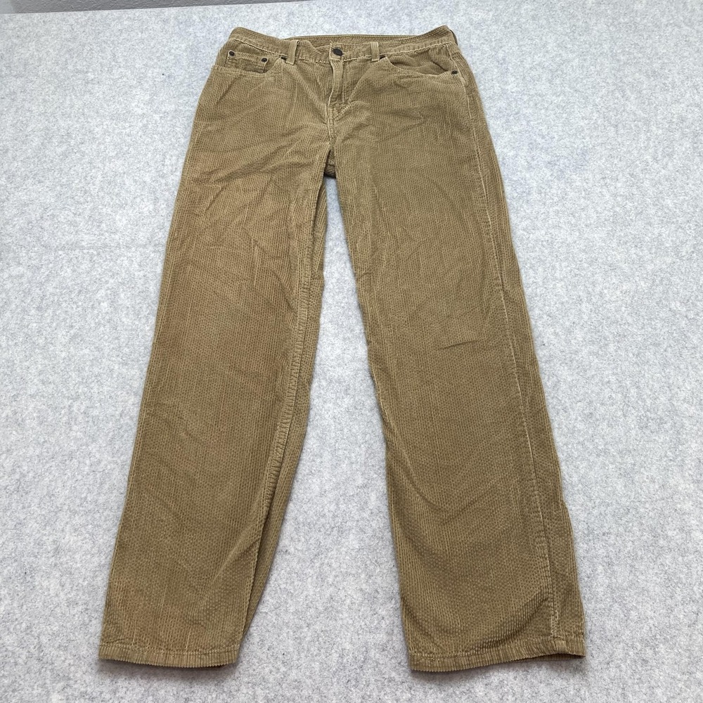 Levis Pants Mens 28x30 (29x27) Brown Khaki Corduroy Straight Leg Casual